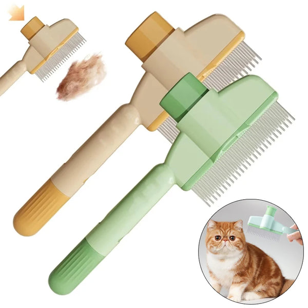 2-Pack Easy-Clean Pet Brushes